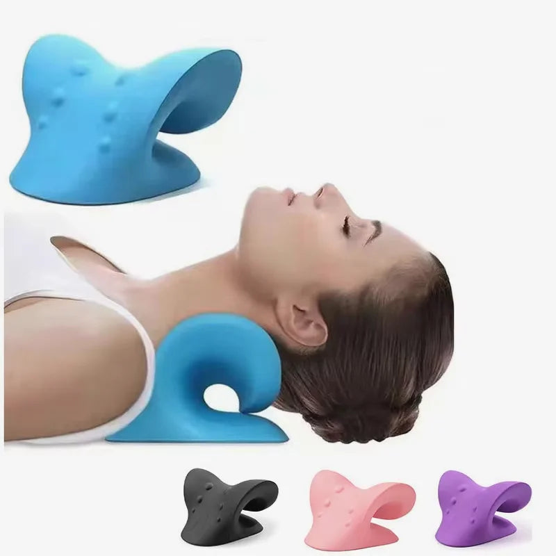 Experience Ultimate Relaxation with the Neck Massage Wedge Pillow - Your Essential Cervical Chiropractic Traction Device for Pain Relief and Comfort